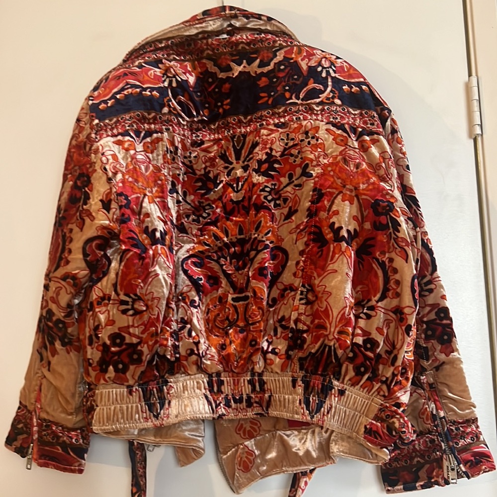 Free People Bailey Velvet Moto Jacket - Picture 7 of 7
